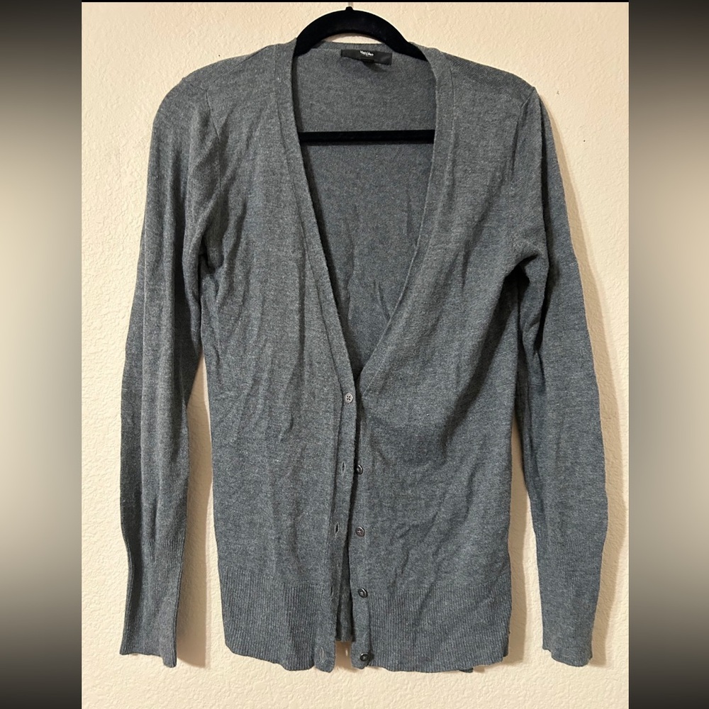 Mossimo Gray Button Up Sweater